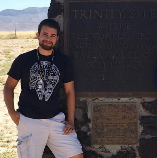 Jesse is a R&D Scientist at Los Alamos National Laboratory. He received his Ph. D. in Physics in May 2021 under the guidance of Prof. Richard Lebed studying exotic hadrons. He received his B. S. and M. S. in 2017 and 2019, respectively, in Physics at Arizona State University.
